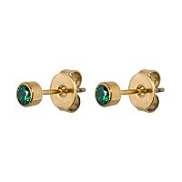 Пусеты Fiore Luna Cubic zirconia Green, SWE0128 G G